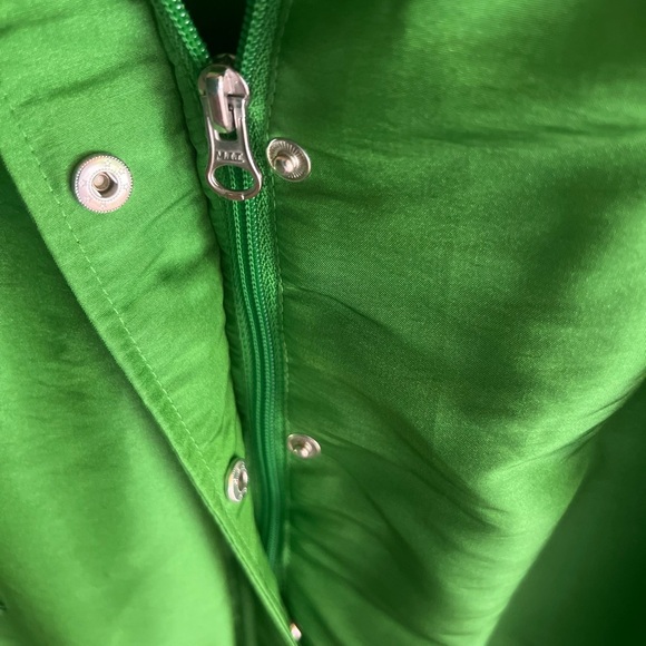 Jaclyn Smith Vibrant Kelly Green Windbreaker Jacket – Size XL - Picture 8 of 9